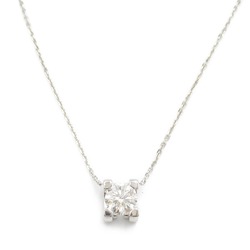 Cartier C de Diamond Necklace K18WG (White Gold) Ladies Clear