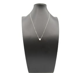 Cartier C de Diamond Necklace K18WG (White Gold) Ladies Clear