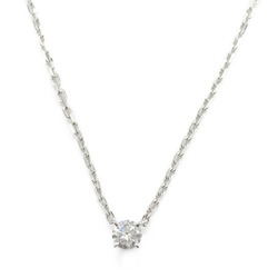 Cartier Solitaire Diamond Necklace K18WG (White Gold) Ladies Clear