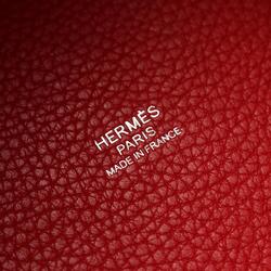 Hermes HERMES Picotin Lock PM Handbag Bag Taurillon Clemence Women's Red