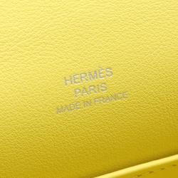 Hermes HERMES Pochette Kelly Handbag Bag Swift Leather Women's Yellow