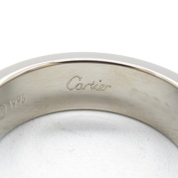 Cartier Love Ring, K18WG (White Gold), Men's, Women's, Silver