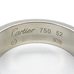 Cartier Love Ring, K18WG (White Gold), Men's, Women's, Silver