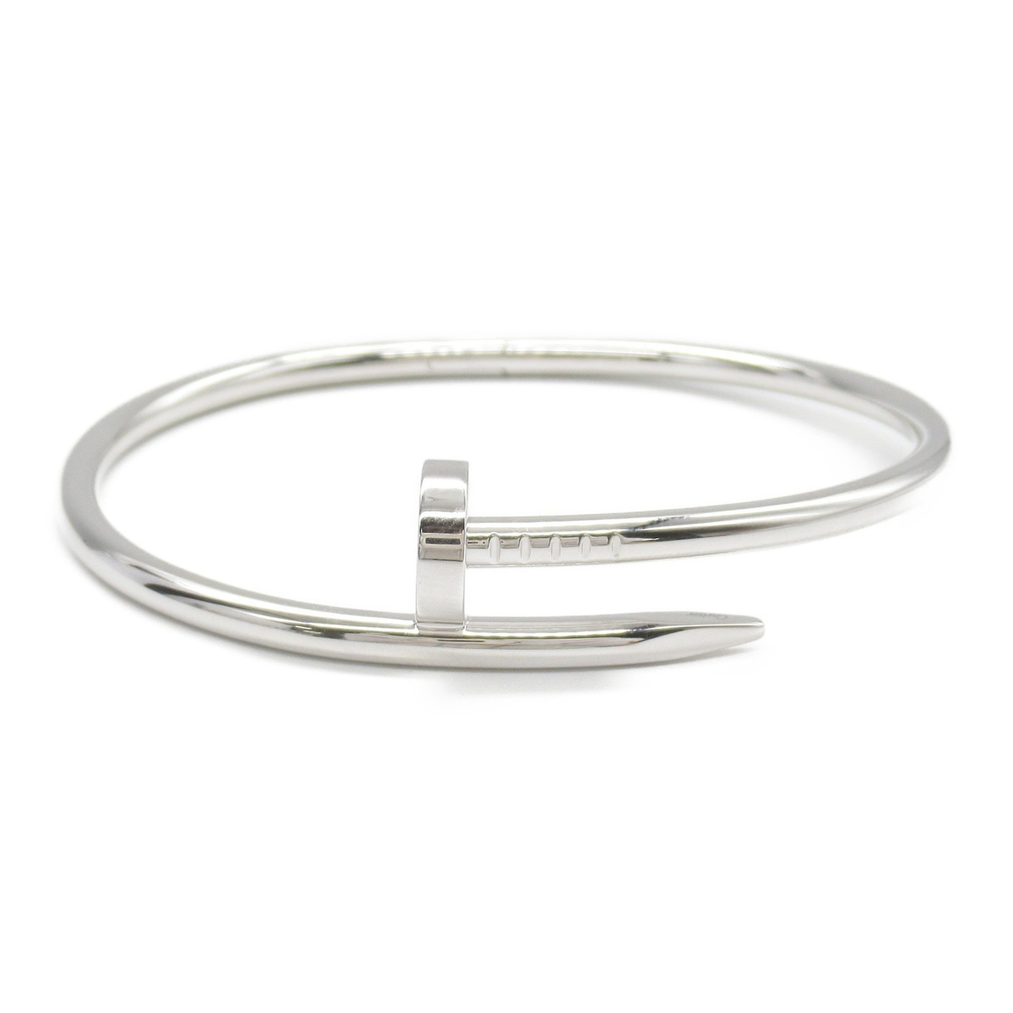 CARTIER Juste un Clou Bracelet, K18WG (White Gold), Men's, Women's, Silver