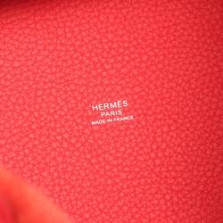 Hermes HERMES Picotin Lock PM Rouge Coeur Handbag Bag Taurillon Clemence Women's Red