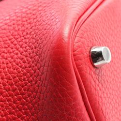 Hermes HERMES Picotin Lock PM Rouge Coeur Handbag Bag Taurillon Clemence Women's Red