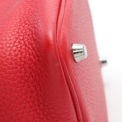 Hermes HERMES Picotin Lock PM Rouge Coeur Handbag Bag Taurillon Clemence Women's Red