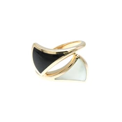 Bvlgari Diva's Dream Ring Pink Gold (18K) Fashion Onyx,Shell Band Ring Pink Gold