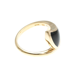 Bvlgari Diva's Dream Ring Pink Gold (18K) Fashion Onyx,Shell Band Ring Pink Gold