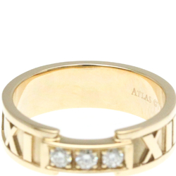 Tiffany Atlas Pink Gold (18K) Fashion Diamond Band Ring Pink Gold