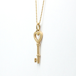 Tiffany Heart Key Necklace Pink Gold (18K) No Stone Men,Women Fashion Pendant Necklace (Pink Gold)