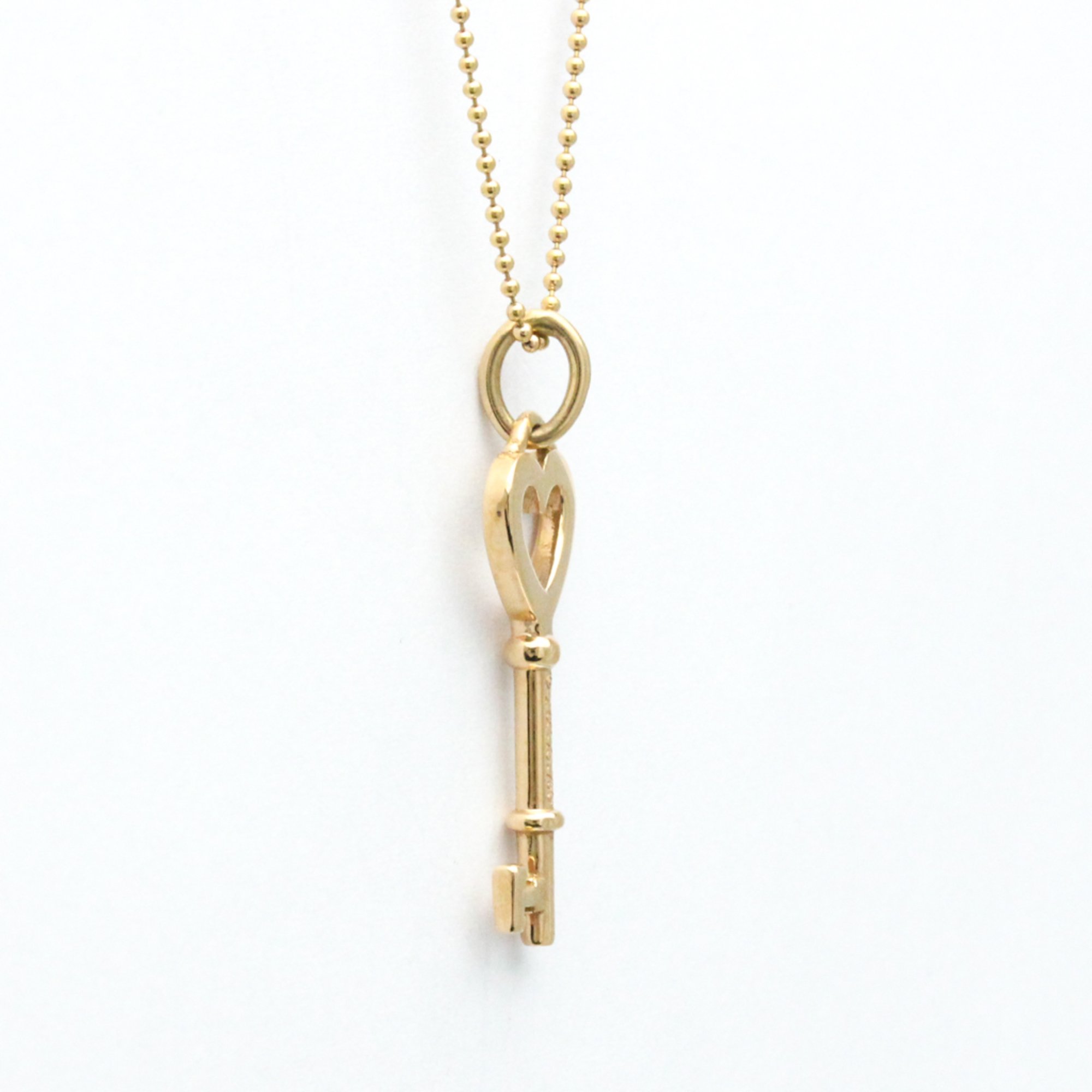 Tiffany Heart Key Necklace Pink Gold (18K) No Stone Men,Women Fashion Pendant Necklace (Pink Gold)