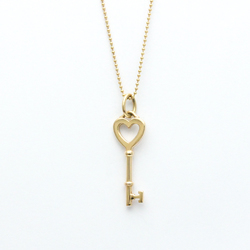 Tiffany Heart Key Necklace Pink Gold (18K) No Stone Men,Women Fashion Pendant Necklace (Pink Gold)