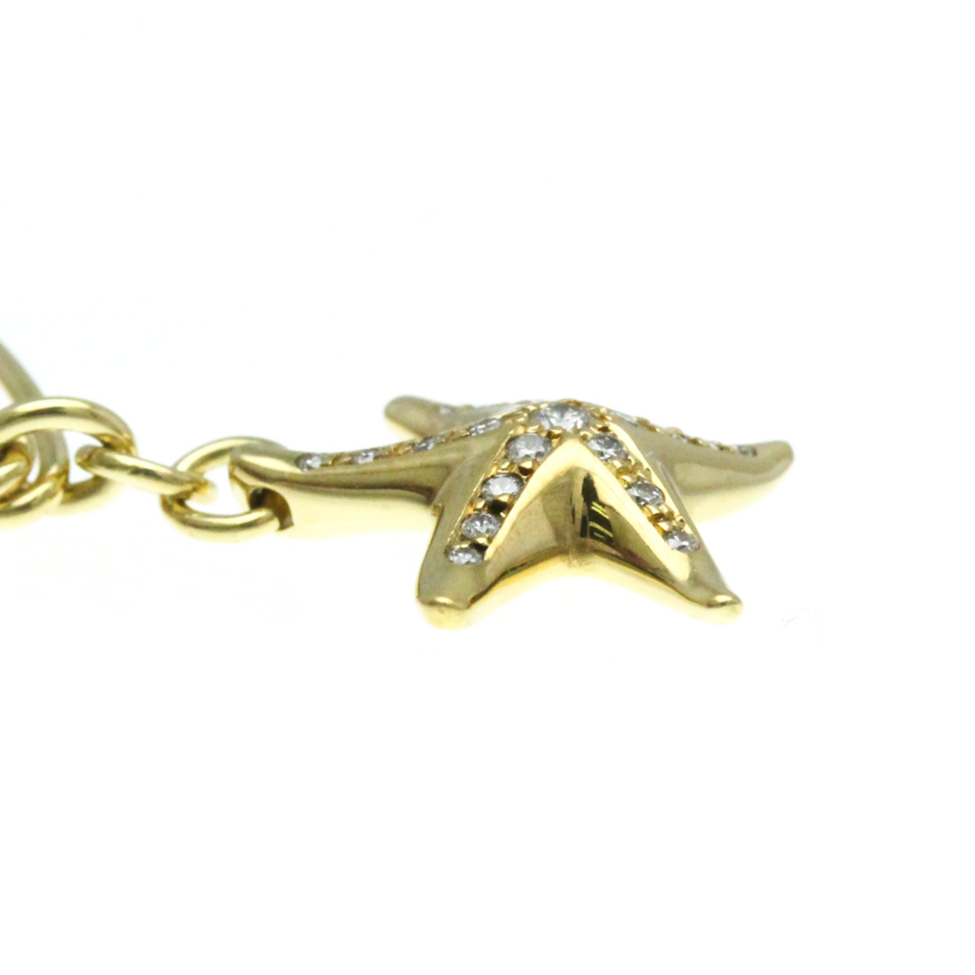 Tiffany Starfish Yellow Gold (18K) Diamond Charm Bracelet Gold