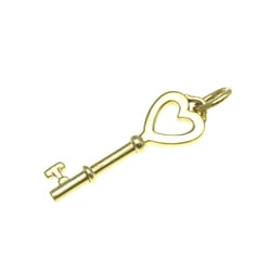 Tiffany Heart Key Yellow Gold (18K) No Stone Men,Women Fashion Pendant Necklace (Gold)