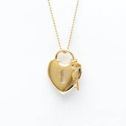 Tiffany Heart Key Necklace Pink Gold (18K) No Stone Men,Women Fashion Pendant Necklace (Pink Gold)