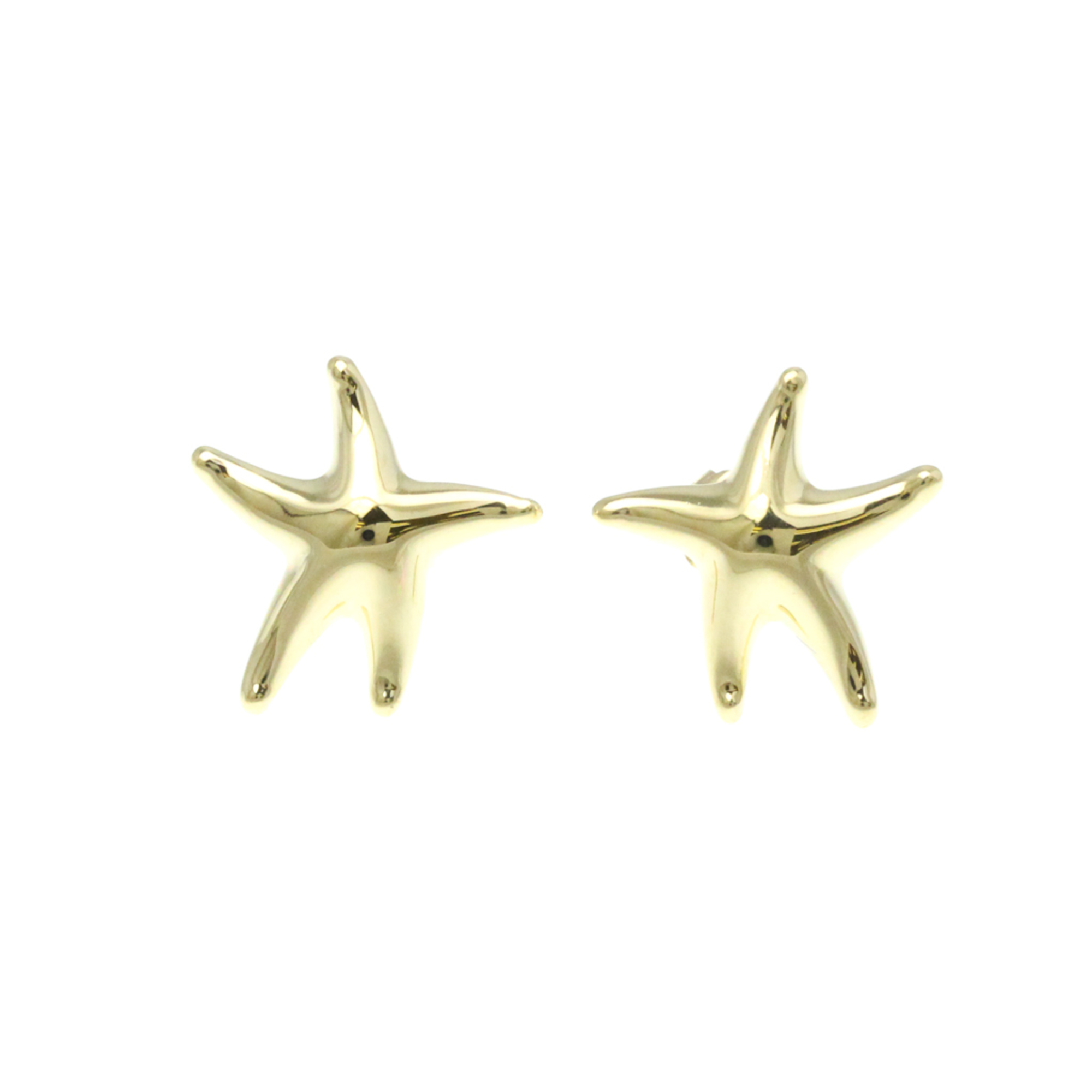 Tiffany Starfish No Stone Yellow Gold (18K) Stud Earrings Gold