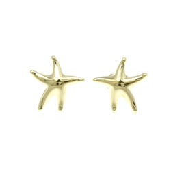 Tiffany Starfish No Stone Yellow Gold (18K) Stud Earrings Gold