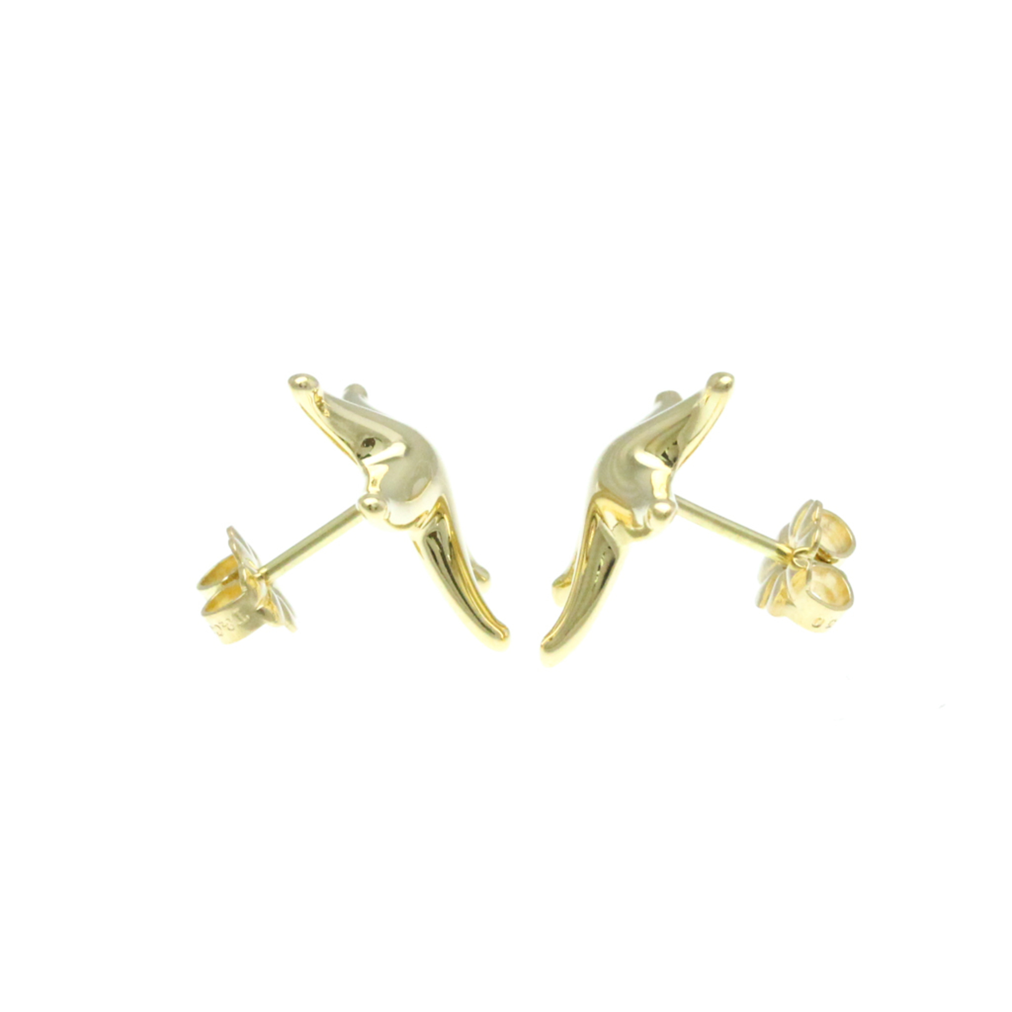 Tiffany Starfish No Stone Yellow Gold (18K) Stud Earrings Gold