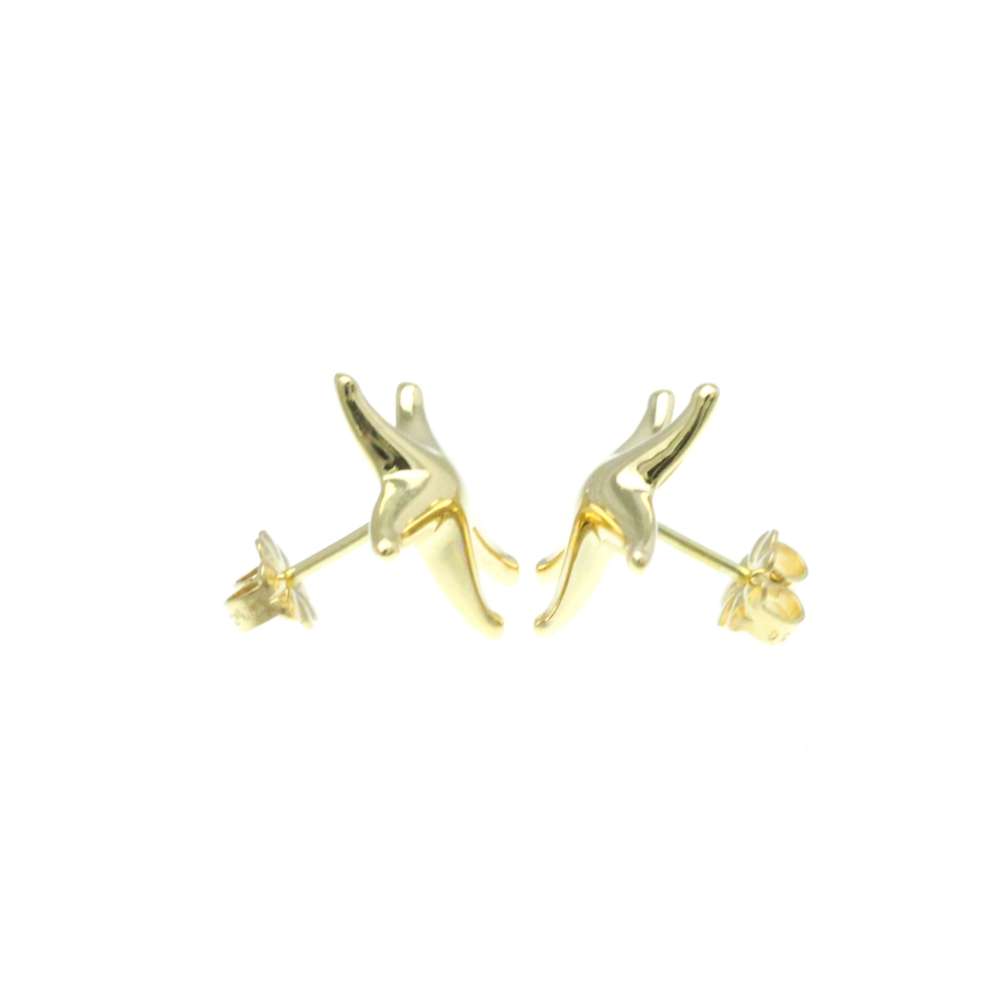 Tiffany Starfish No Stone Yellow Gold (18K) Stud Earrings Gold