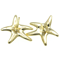 Tiffany Starfish No Stone Yellow Gold (18K) Stud Earrings Gold