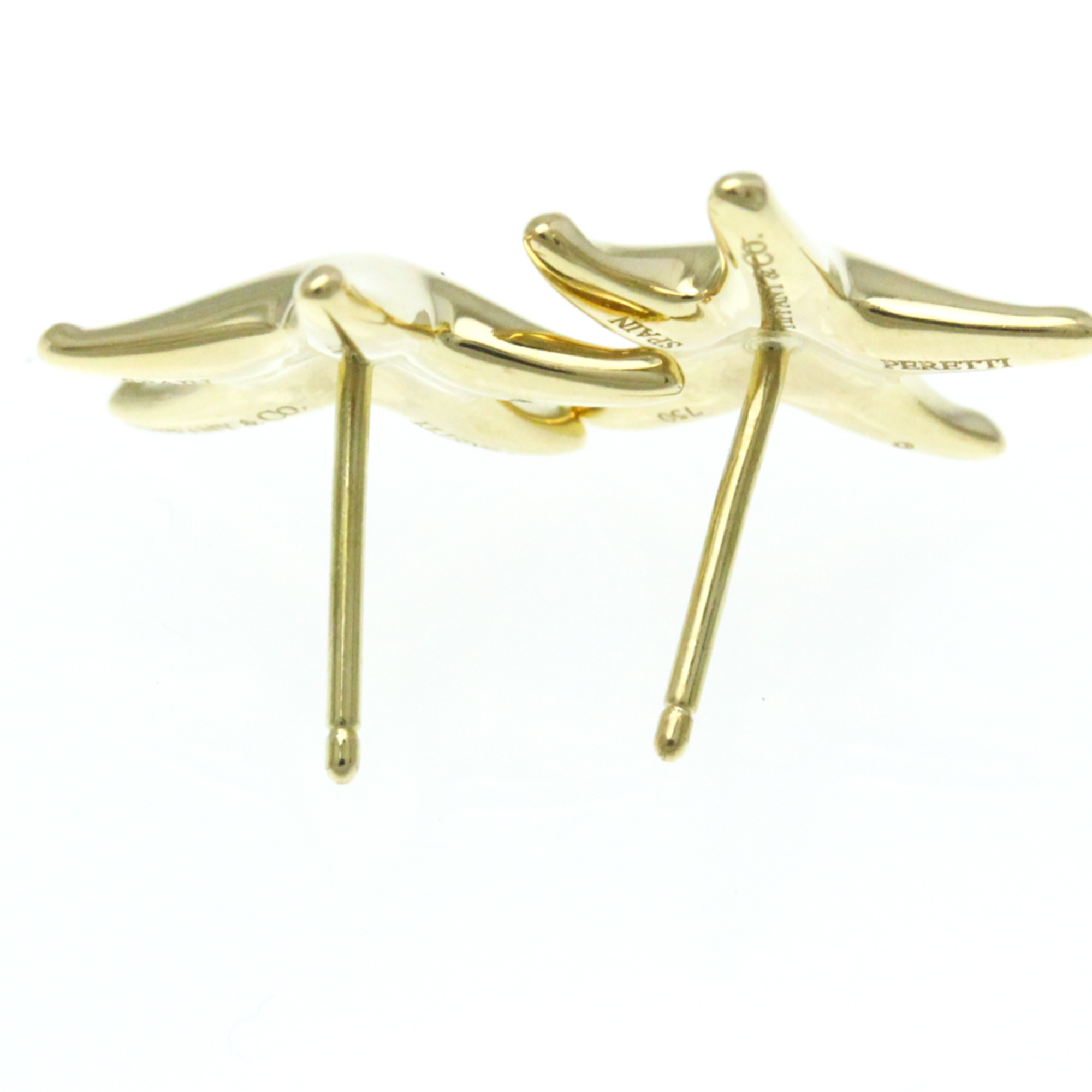 Tiffany Starfish No Stone Yellow Gold (18K) Stud Earrings Gold