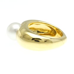 Cartier Pearl Heart Ring Yellow Gold (18K) Fashion Pearl Band Ring Gold