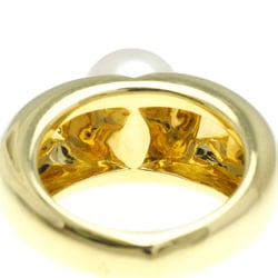 Cartier Pearl Heart Ring Yellow Gold (18K) Fashion Pearl Band Ring Gold