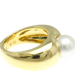 Cartier Pearl Heart Ring Yellow Gold (18K) Fashion Pearl Band Ring Gold