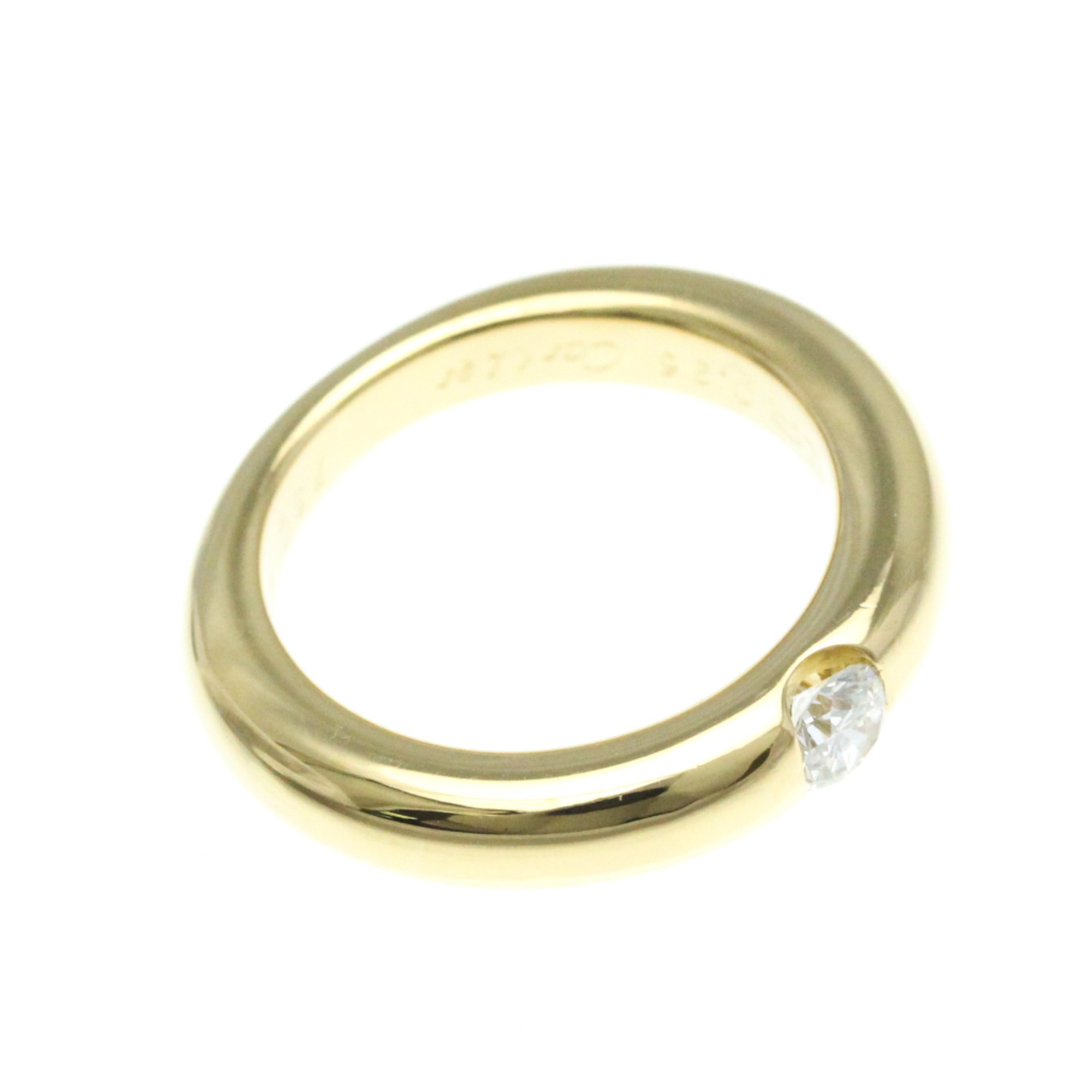 Cartier Ellipse Ring Yellow Gold (18K) Fashion Diamond Band Ring Carat/0.25 Gold