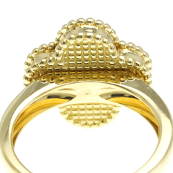 Van Cleef & Arpels Vintage Alhambra Yellow Gold (18K) Fashion Diamond,Onyx Band Ring Black,Gold