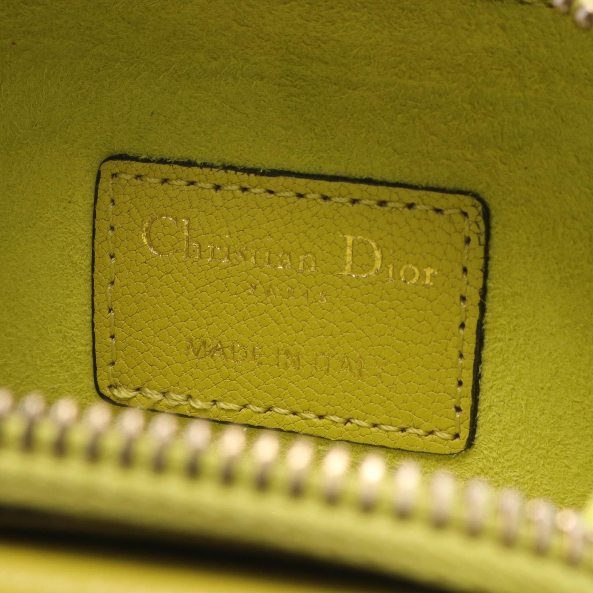 Christian Dior SADDLE shoulder pouch bag leather ladies green