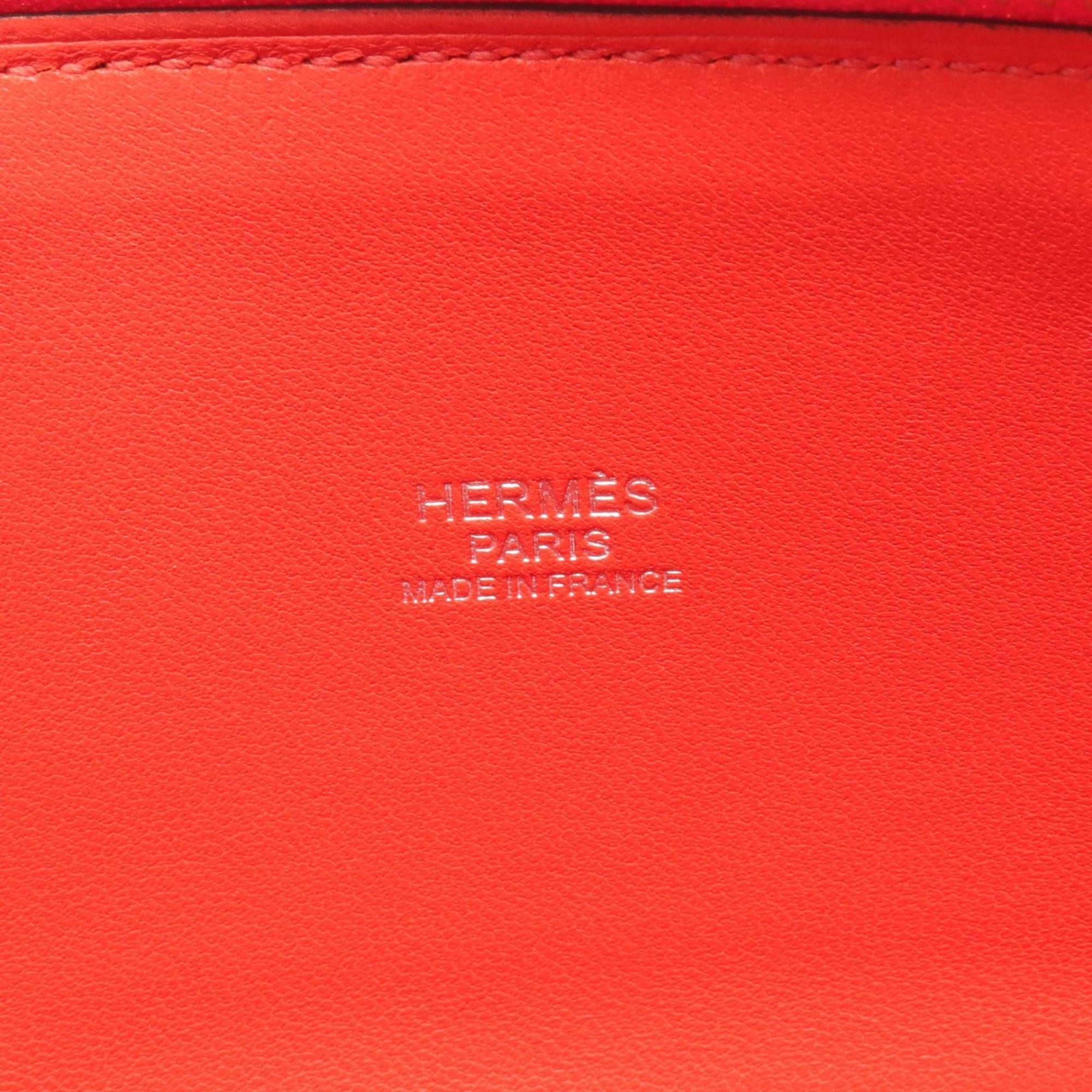 Hermes HERMES Bolide 27 Rouge Coeur Handbag Bag Epsom Leather Women's Red