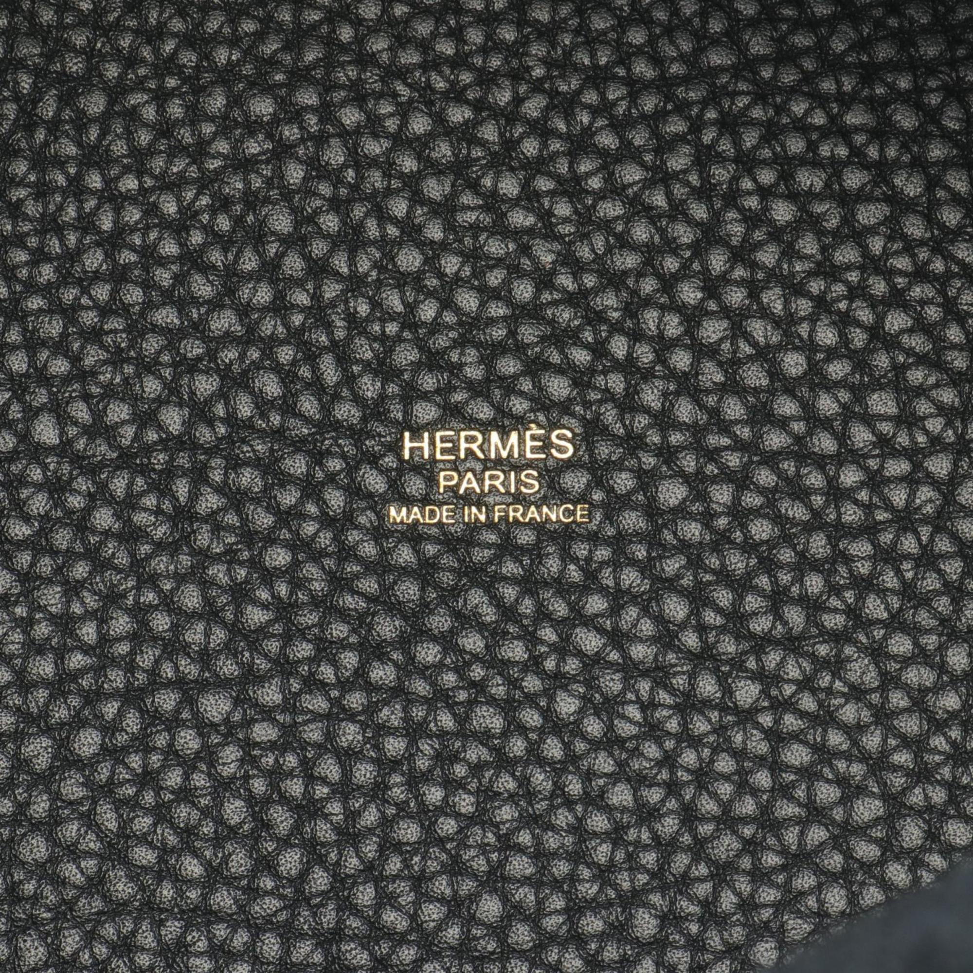 Hermes HERMES Picotin Lock PM Handbag Bag Taurillon Clemence Women's Black