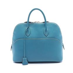 Hermes HERMES Bolide 1923 Blue Jean Handbag Bag Swift Leather Women's