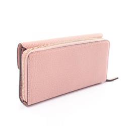 GUCCI Interlocking G Tri-fold Long Wallet Leather Women's Pink 449397