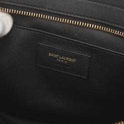 Saint Laurent Baby Cabas YSL Line Handbag Bag Leather Women's Black GIUR424868-0918