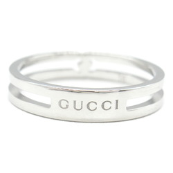 Gucci Infinity Ring, K18WG (White Gold), Men's, Women's, Silver