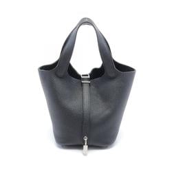 Hermes HERMES Picotin Lock PM Handbag Bag Taurillon Clemence Women's Black