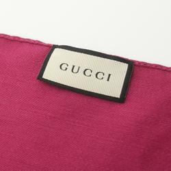 GUCCI GG pattern shawl clothing wool silk women's pink