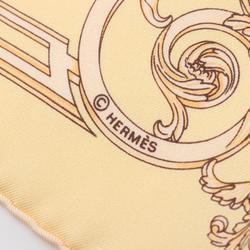 Hermes HERMES Petit Carre 45 LES TUILERIES Scarf Silk Women's Yellow