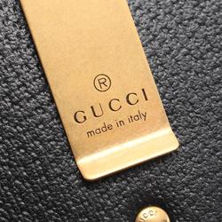 GUCCI GG Marmont Business Card Holder/Card Case Leather Men's Women's Black 436022DJ20T1000