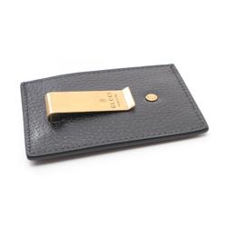 GUCCI GG Marmont Business Card Holder/Card Case Leather Men's Women's Black 436022DJ20T1000