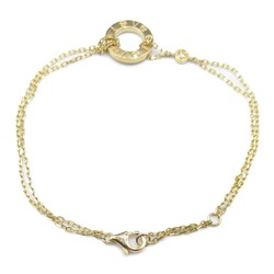 Cartier Love Circle 2P Diamond Bracelet K18 (Yellow Gold) Ladies Clear