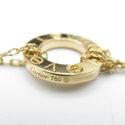 Cartier Love Circle 2P Diamond Bracelet K18 (Yellow Gold) Ladies Clear