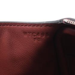 Hermes Lindy Shoulder Bag Taurillon Clemence Women's Bordeaux