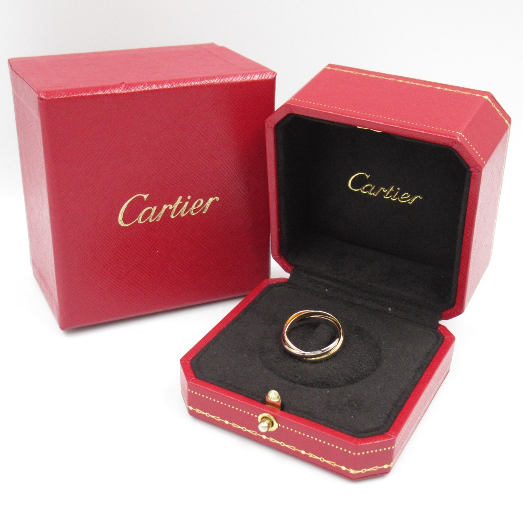 Cartier Trinity Ring, K18 (Yellow Gold), 750 Three Gold, Women's, Gold