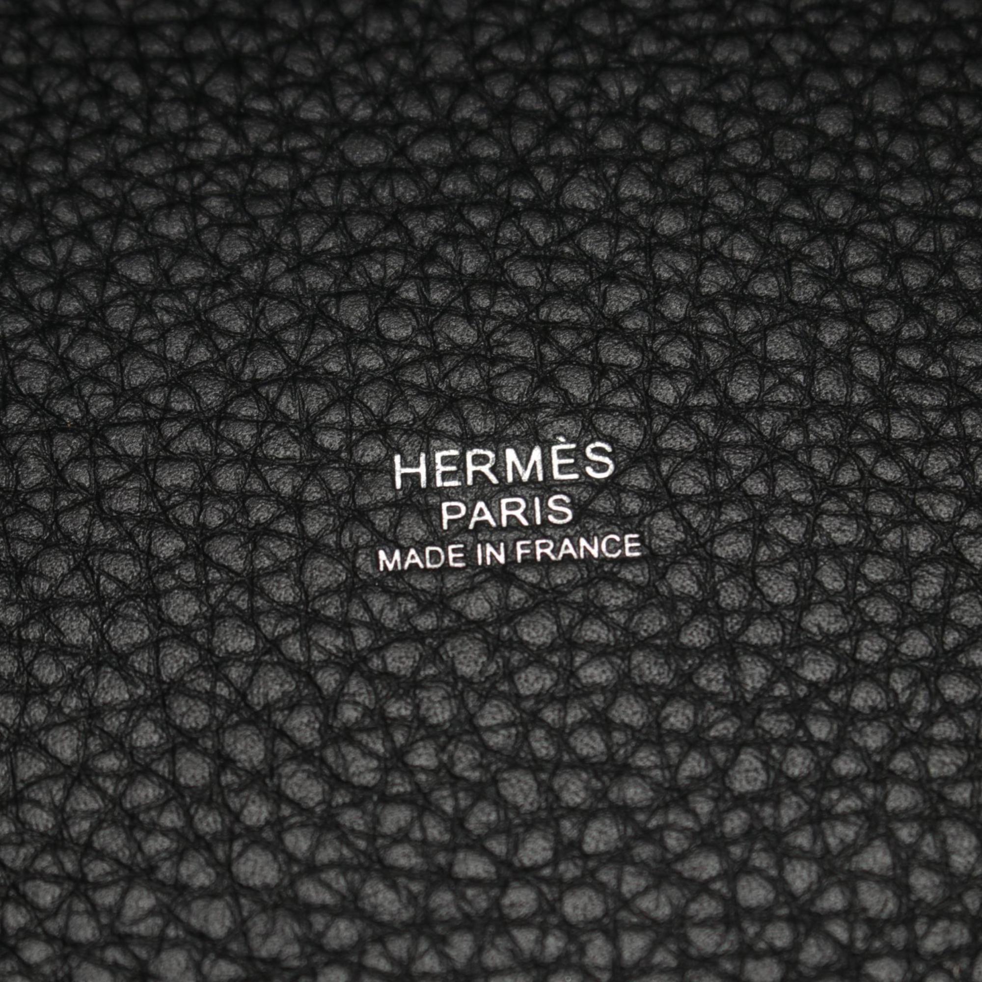 Hermes HERMES Picotin Lock PM Handbag Bag Taurillon Clemence Women's Black