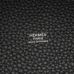 Hermes HERMES Picotin Lock PM Handbag Bag Taurillon Clemence Women's Black