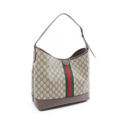 GUCCI Ophidia GG Supreme Medium Shoulder Bag, Coated Canvas, Leather, Women's, Beige, Brown, Multicolor, 78139296IWG8745